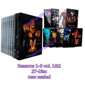Vikings: The Complete Series Seasons 1-6 vol. 1&2 (DVD,27-Disc )Brand New Bundle